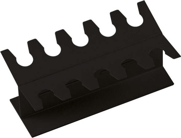 Portatimbri lineare - metallo - 10 posti - nero - Lebez Cancelleria e prodotti per ufficio/Archivio ufficio e accessori per scrivania/Etichette divisori per schedario e timbri/Timbri e materiali per timbri/Scatole per timbri Eurocartuccia - Pavullo, Commerciovirtuoso.it