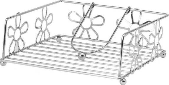 Portatovaglioli-Porta-Tovaglioli-Da-Tavola-Cucina-Metallo-Cromato-Fiori-640727