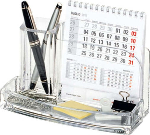 Portatutto da scrivania - acrilico - 20 x 12 x 10 cm - trasparente - Lebez Cancelleria e prodotti per ufficio/Archivio ufficio e accessori per scrivania/Accessori da scrivania e archiviazione/Vaschette portacorrispondenza Eurocartuccia - Pavullo, Commerciovirtuoso.it