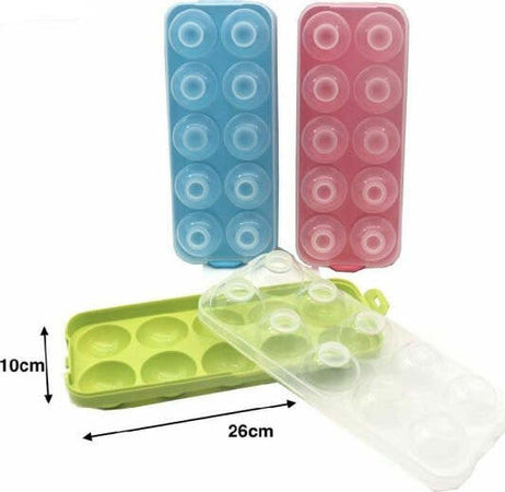 Portauova-Porta-10-Uova-Posti-Contenitore-Colorato-Frigo-Plastica-Scatola-Uovo