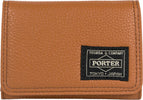 PORTER-YOSHIDA-&amp;-CO-Calm-portacarte-in-pelle-cammello-da-uomo