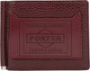 PORTER-YOSHIDA-&-CO-Glaze-portafoglio-fermasoldi-in-pelle-in-bordeaux-da-uomo