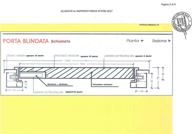 Portone blindato in Acciaio Serratura 7 punti cilindro europeo incluso controtelaio 90x210 cm Fai da te/Prodotti per la costruzione/Materiali da costruzione/Porte/Porte esterne/Porte d'ingresso Franco Pausa Caffè - Albano Laziale, Commerciovirtuoso.it