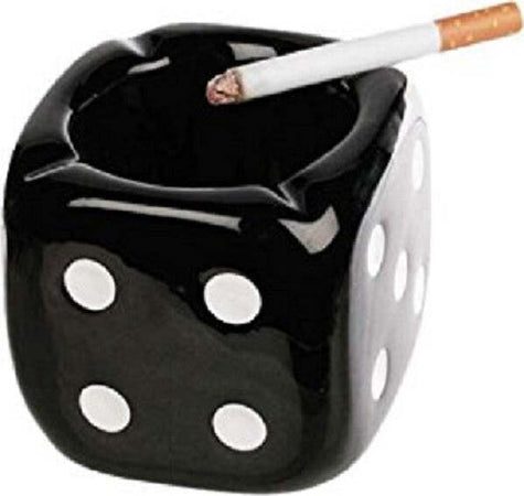 POSACENERE IN CERAMICA A FORMA DI DADO CUBO PORTACENERE REGALO FUMATORE GADGET Casa e cucina/Decorazioni per interni/Posacenere Trade Shop italia - Napoli, Commerciovirtuoso.it