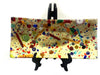 Posacenere Rettangolare in Vetro Di Murano Murrina Millefiori E Foglia D'oro Fatto a Mano Made in Italy Artigianale 10 X20