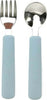 Posate-per-Bambini-Forchetta-E-Cucchiaino---Blue-Wave