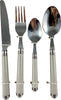 Posate set 24 pz in acciaio con manico liscio grigio Casa e cucina/Stoviglie/Posate/Set di posate/Set di posate miste Led Mall Home - Napoli, Commerciovirtuoso.it