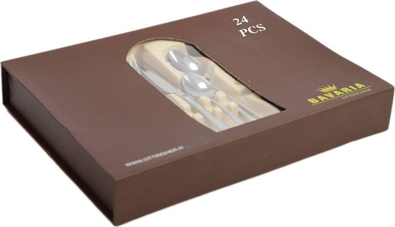 posate set 24pz acciaio in scatola modello punta sciabola Casa e cucina/Stoviglie/Posate/Set di posate/Set di posate miste Led Mall Home - Napoli, Commerciovirtuoso.it