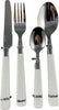 Posate set 24pz in acciaio con manico effetto intrecciato bianco Casa e cucina/Stoviglie/Posate/Set di posate/Set di posate miste Led Mall Home - Napoli, Commerciovirtuoso.it