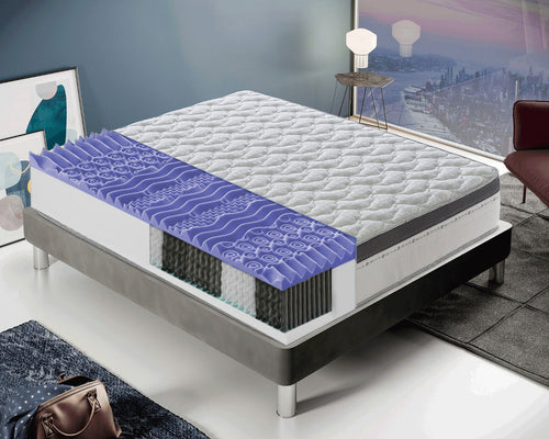 Materasso a molle insacchettate e memory foam 13 zone di comfort Alto 27 cm