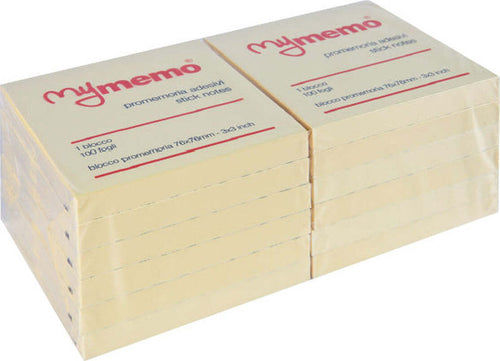 Post-it-my-memo-76x76-giallo-cf.12-Nobrand