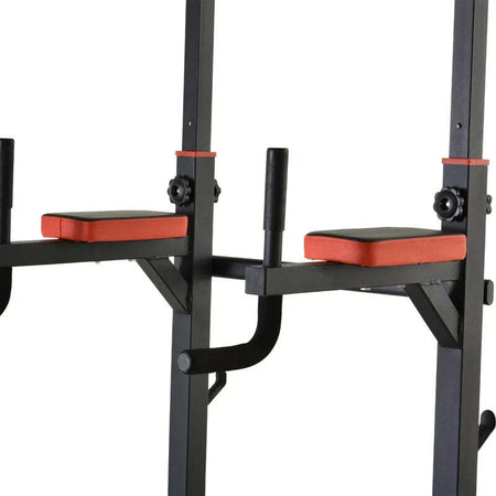 Postazione-Pieghevole-e-Multiuso-per-Allenamento-in-Acciaio-con-Barra-Trazioni-e-Sedia-Romana,-92-x-178-x-200-236cm-ZC7A91-092RDZC7