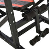 Postazione-Pieghevole-e-Multiuso-per-Allenamento-in-Acciaio-con-Barra-Trazioni-e-Sedia-Romana,-92-x-178-x-200-236cm-ZC7A91-092RDZC7