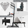 Postazione-Pieghevole-e-Multiuso-per-Allenamento-in-Acciaio-con-Barra-Trazioni-e-Sedia-Romana,-92-x-178-x-200-236cm-ZC7A91-092RDZC7