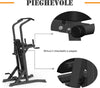 Postazione-Pieghevole-e-Multiuso-per-Allenamento-in-Acciaio-con-Barra-Trazioni-e-Sedia-Romana,-92-x-178-x-200-236cm-ZC7A91-092RDZC7