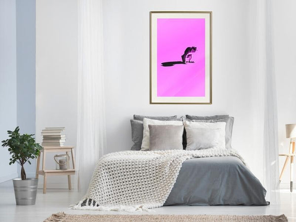 Poster-Monkey-on-Pink-Background