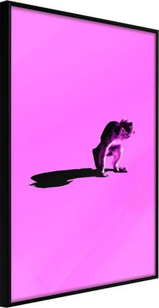 Poster-Monkey-on-Pink-Background