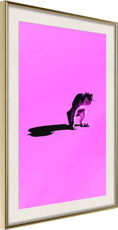 Poster-Monkey-on-Pink-Background