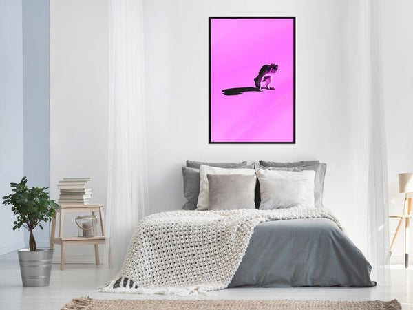 Poster-Monkey-on-Pink-Background