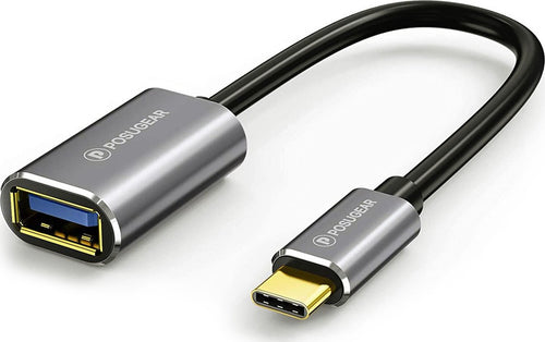 POSUGEAR Cavo OTG Type Cavo Adattatore OTG USB C Maschio a USB 3.0 Femmina 5 Gbps, Compatibile Huawei, Honor, Moto, Samsung, Oneplus, Sony, Xiaomi, Pocophone , Apple Tablet e Notebook