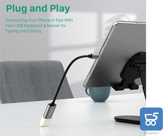 POSUGEAR Cavo OTG Type Cavo Adattatore OTG USB C Maschio a USB 3.0 Femmina 5 Gbps, Compatibile Huawei, Honor, Moto, Samsung, Oneplus, Sony, Xiaomi, Pocophone , Apple Tablet e Notebook