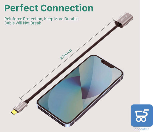 POSUGEAR Cavo OTG Type Cavo Adattatore OTG USB C Maschio a USB 3.0 Femmina 5 Gbps, Compatibile Huawei, Honor, Moto, Samsung, Oneplus, Sony, Xiaomi, Pocophone , Apple Tablet e Notebook