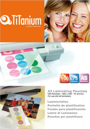 Pouches - A3 - 303x426mm - 2x250 micron - Titanium - conf. 100 pezzi Cancelleria e prodotti per ufficio/Elettronica per ufficio/Accessori/Pouches per plastificatrici Eurocartuccia - Pavullo, Commerciovirtuoso.it