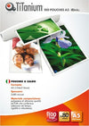 Pouches - A5 - 154x216 mm - 2x80micron - Titanium - conf. 100 pezzi Cancelleria e prodotti per ufficio/Elettronica per ufficio/Accessori/Pouches per plastificatrici Eurocartuccia - Pavullo, Commerciovirtuoso.it