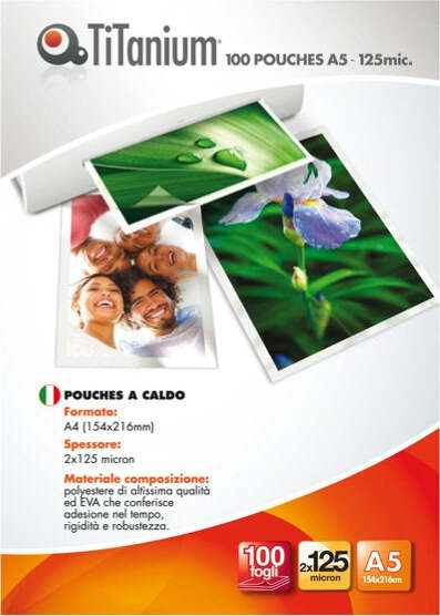 Pouches - government card - 65x95 mm - 2x125 micron - Titanium - scatola 100 pezzi Cancelleria e prodotti per ufficio/Elettronica per ufficio/Accessori/Pouches per plastificatrici Eurocartuccia - Pavullo, Commerciovirtuoso.it