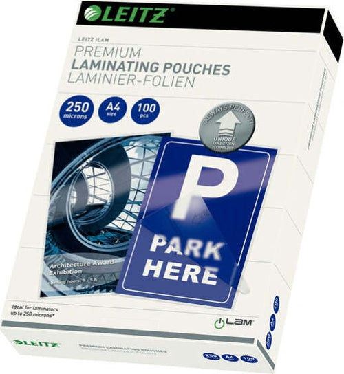 Pouches ILam - A4 - 216x303 mm - 2x250 micron - Leitz - conf. 100 pezzi Cancelleria e prodotti per ufficio/Elettronica per ufficio/Accessori/Pouches per plastificatrici Eurocartuccia - Pavullo, Commerciovirtuoso.it