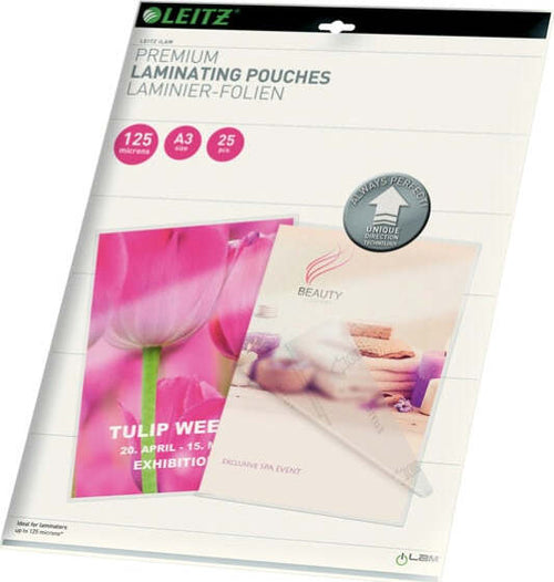 Pouches iLAM UDT - plastificazione a caldo - A3 - 303 x 426 mm - 2 x 125 micron - Leitz - scatola 25 pezzi Cancelleria e prodotti per ufficio/Elettronica per ufficio/Accessori/Pouches per plastificatrici Eurocartuccia - Pavullo, Commerciovirtuoso.it