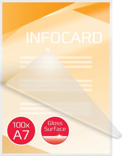 Pouches per plastificazione - A7 - 80x111 mm - 2x125 micron - GBC - scatola 100 pezzi [multipack] 5 pezzi Cancelleria e prodotti per ufficio/Elettronica per ufficio/Accessori/Pouches per plastificatrici Eurocartuccia - Pavullo, Commerciovirtuoso.it