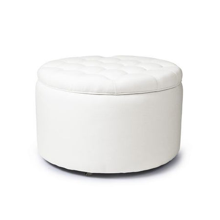 Pouf Contenitore Royal Storage Box Snow White/Metal Wheels