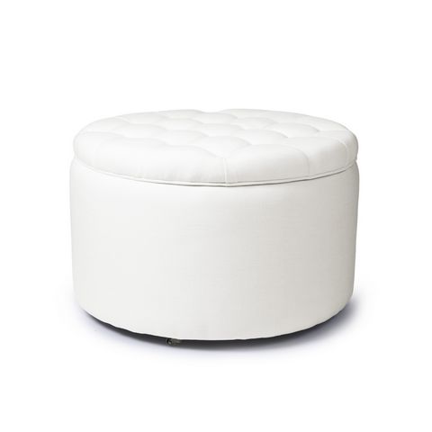 Pouf Contenitore Royal Storage Box Snow White/Metal Wheels