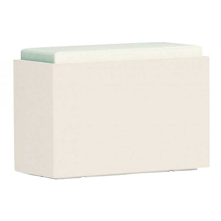Poltroncina Comfy Roomy pouf in resina con cuscino alto confortevole Made in Italy