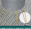 Pouf-Contenitore-2-in-1-con-Funzione-Sgabello-e-Tavolino,-in-Legno-e-Tessuto-Grigio,-Metallo-con-Finitura-Oro,-36x36x45cm-camera-da-letto-elegante-negozio-F838-033V70A