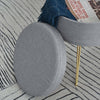 Pouf-Contenitore-2-in-1-con-Funzione-Sgabello-e-Tavolino,-in-Legno-e-Tessuto-Grigio,-Metallo-con-Finitura-Oro,-36x36x45cm-camera-da-letto-elegante-negozio-F838-033V70A