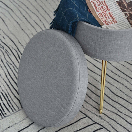 Pouf-Contenitore-2-in-1-con-Funzione-Sgabello-e-Tavolino,-in-Legno-e-Tessuto-Grigio,-Metallo-con-Finitura-Oro,-36x36x45cm-camera-da-letto-elegante-negozio-F838-033V70A