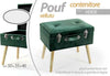 Pouf Contenitore Baule Poggiapiedi Sgabello Pouff Velluto Verde 50x35x46cm 756801 Casa e cucina/Organizzazione interni/Contenitori ceste e cestini/Scatole e bauli/Bauli Trade Shop italia - Napoli, Commerciovirtuoso.it