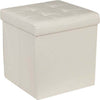 Pouf-Contenitore-Ecopelle-Cubo-Pieghevole-35x35x35-Cm-Beige-4-Punti-Trapuntato