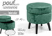 Pouf Contenitore Poggiapiedi Sgabello Pouff Velluto Legno Verde 40x37cm 801709 Casa e cucina/Organizzazione interni/Contenitori ceste e cestini/Scatole e bauli/Bauli Trade Shop italia - Napoli, Commerciovirtuoso.it