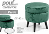 Pouf-Contenitore-Poggiapiedi-Sgabello-Pouff-Velluto-Legno-Verde-40x37cm-801709