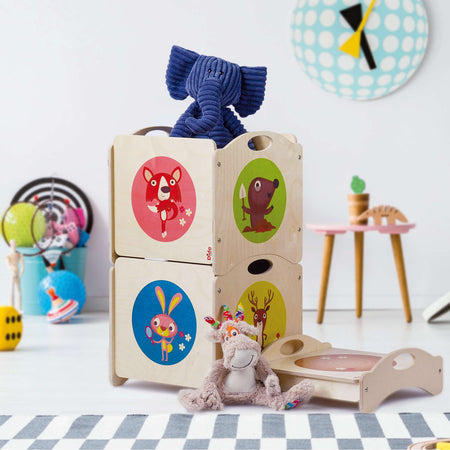 Pouf in Legno per Bambini - I Troncotti Dida