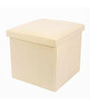 Pouf Puff Contenitore Imbottito Portaoggetti Salvaspazio Seduta 38x38x35cm 79420