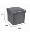 Pouf Puff Contenitore Imbottito Portaoggetti Salvaspazio Seduta 38x38x35cm 79420