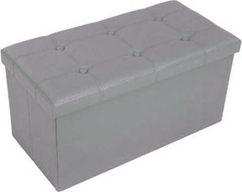 POUF SCATOLA CONTENITORE RETTANGOLARE SIMILPELLE CASSAPANCA POGGIAPIEDI COLORE Casa e cucina/Arredamento/Camera da letto/Bauli Trade Shop italia - Napoli, Commerciovirtuoso.it