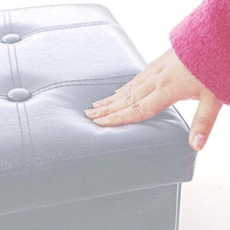 POUF SCATOLA CONTENITORE RETTANGOLARE SIMILPELLE CASSAPANCA POGGIAPIEDI COLORE Casa e cucina/Arredamento/Camera da letto/Bauli Trade Shop italia - Napoli, Commerciovirtuoso.it