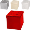 POUF SCATOLA PORTAOGGETTI PUFF POGGIAPIEDI A FORMA DI CUBO IN ECOPELLE COLORE Casa e cucina/Arredamento/Camera da letto/Bauli Trade Shop italia - Napoli, Commerciovirtuoso.it
