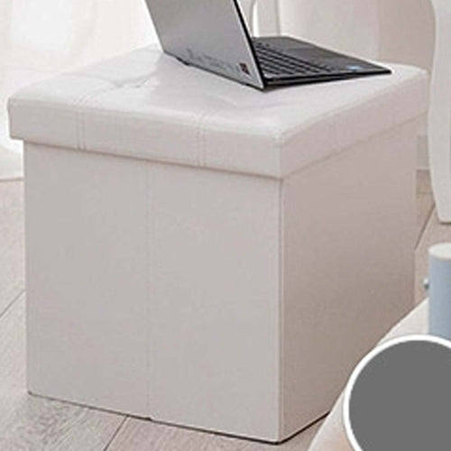 POUF SCATOLA PORTAOGGETTI PUFF POGGIAPIEDI A FORMA DI CUBO IN ECOPELLE COLORE Casa e cucina/Arredamento/Camera da letto/Bauli Trade Shop italia - Napoli, Commerciovirtuoso.it