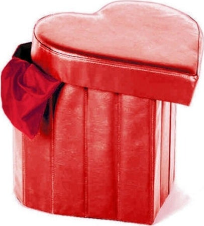 Pouf Scatola Portaoggetti Puff Poggiapiedi A Forma Di Cuore In Ecopelle Colore Casa e cucina/Arredamento/Camera da letto/Bauli Trade Shop italia - Napoli, Commerciovirtuoso.it